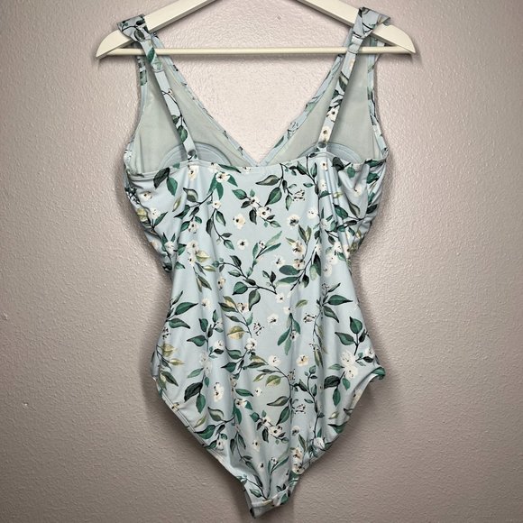 Nip Tuck Boho Breeze Frill Front One PIece Swimsuit 8 - Picture 4 of 8